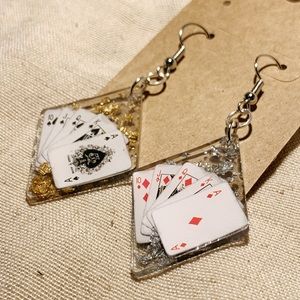 Handmade Poker Earrings